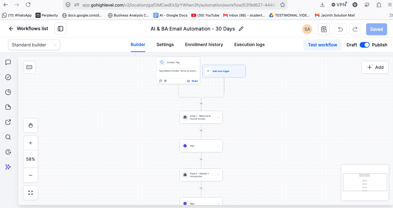 Follow-up logic Growth OS operating view